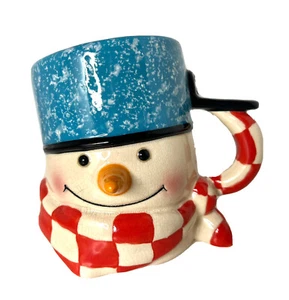 Hallmark Tipsy Schneemann Tasse Jan Karon Mitford Oversized 3D Weihnachten Kaffeetasse - Bild 1 von 4