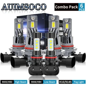 For Chevrolet Silverado 2500 HD Classic 2007 LED Headlight Bulbs Cool White Kit - Picture 1 of 15