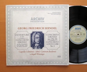 ARCHIV 198 392 Handel Saul Overture Concerto Grosso Wenzinger 1962 Stereo NM/VG - Picture 1 of 4