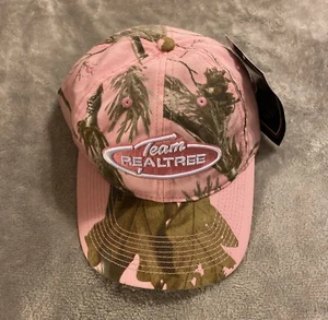 Team Real Tree Pink and Camo Hook and Loop Closure Hat NWT - Picture 1 of 6