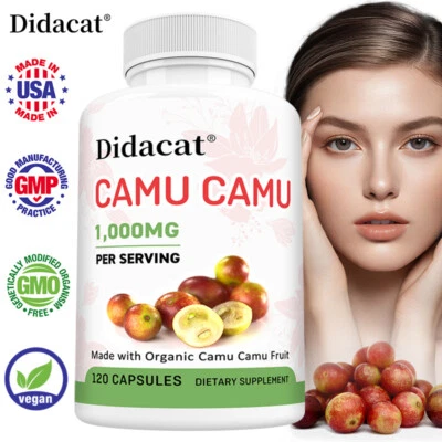 DIDACAT Camu Camu 1000mg Natural Fruit Superfood High Vitamin C Immune Booster