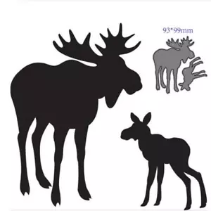 Metal cutting dies Christmas deer decoration Scrapbook paper craft stencils DIY - Picture 1 of 1