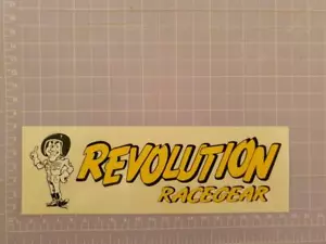 Revolution Racegear Sticker 20cm x 7cm approx As per image - Foto 1 di 1