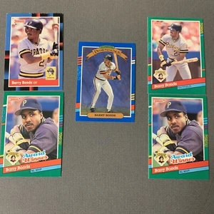 1991 Donruss Barry Bonds Pittsburgh Pirates #4 Baseballkarte mit (4) anderen - Bild 1 von 7