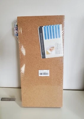 Cork Board Tiles 1/2" Thick, 6 Pack Cork Wall Board, 17 X 8 Inch Self-Adhesive - Image 1 of 4