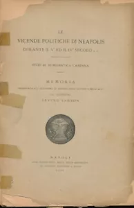 HN Sambon A. Le vicende politiche di Neapolis V° e IV° secolo a.C. RARO o231 - Picture 1 of 1
