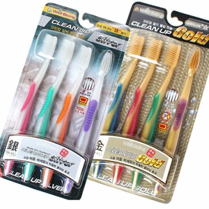 Lasting Wellbeing Nano Toothbrush Silver or Gold Coated Vitality Brush 4 x 2 set - Picture 1 of 7