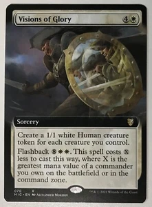 VISIONS OF GLORY Innistrad Midnight Hunt MTG Magic Commander extended art NM - Picture 1 of 1