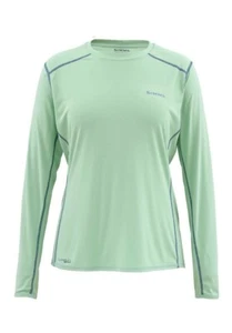 SIMMS Women Solarflex Shirt Crewneck. Color Celery. Size M - Picture 1 of 3