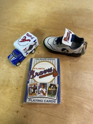 Lot Of 3 Atlanta Braves Memorabilia - Cards Are Sealed - Image 1 of 2