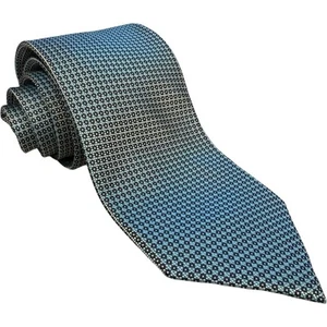 NWOT YSL Yves Saint Laurent Designer Silk Neck Tie Pour Homme Italy Turquoise - Picture 1 of 5