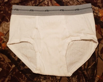 Calzoncillos acanalados FTL Fruit of the Loom de colección para hombre ropa interior blanca mediana Foto 1 de 4