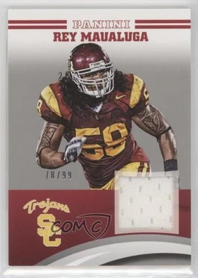 2015 Panini USC Trojans Memorabilia Silver /99 Rey Maualuga #RM-USC - Image 1 of 2