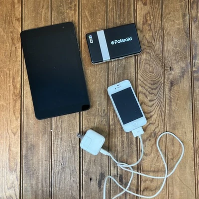 Polaroid ZIP Instant Photo Printer ,DellTablet 2014, iPhone 4 For Parts. - Image 1 of 4