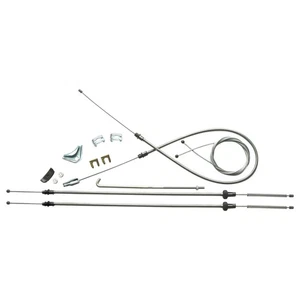 Parking Brake Cable Kit Complete With Intermediate 1972-74 Dart Valiant OE Steel - Foto 1 di 9