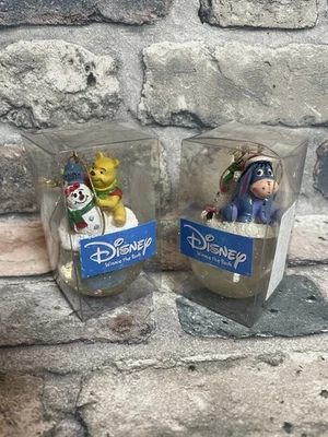 Disney Winnie The Pooh And Eeyore Hanging tree Globe Christmas Decorations - Image 1 of 4