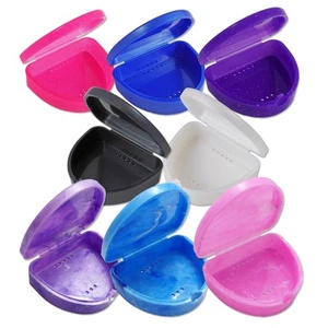 Retainer Case ~ Gumshield Mouthguard Box, Orthodontic Braces Biteguard Storage - Picture 1 of 33