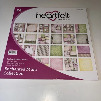 Heartfelt Creations Enchanted Mum Collection 24 pk 12 x 12 Paper Pad New - Image 1 of 4