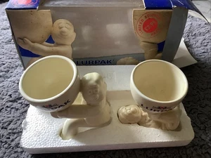 Lurpak Ceramic Douglas Egg Cup Limited Edition x 2 Vintage Collectible In Box - Picture 1 of 8