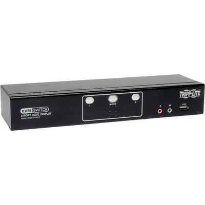 Eaton Tripp Lite Series 2-Port Dual Monitor DVI KVM Switch, TAA, GSA with Audio - Image 1 of 4