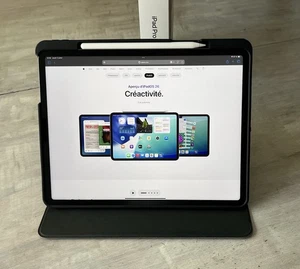 Apple iPad Pro M1 12,9’ Wifi 256 Go + Pencil + Coque - Zdjęcie 1 z 4
