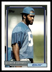 1992 Topps Quentin Coryatt Rookie Indianapolis Colts #701 - Picture 1 of 2