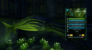 ARK Survival Ascended PvE * ESTADÍSTICAS SUPERIORES * Tusoteuthis 1179% MD 70k HP 2k W - Imagen 1 de 1