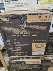 Wet Sounds REV 10 Black Pair USED They have been swapped out with a new set - Picture 1 of 2