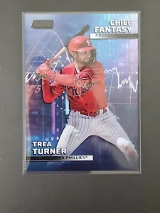 2023 TOPPS STADIUM CLUB CHIEF FANTASY PROFESSIONALS NERO TREA TURNER SER#/99 - Foto 1 di 2