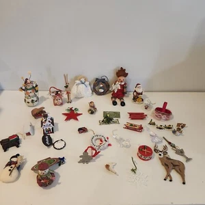 Lote de decoraciones y adornos navideños vintage - Imagen 1 de 9