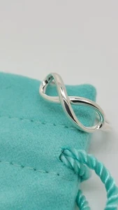 Tiffany & Co. Sterling Silver Signature Infinity Ring Size 6. - Picture 1 of 11