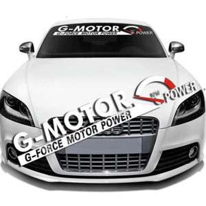 G-MOTOR Car Front Windshield Banner Decal Sticker Sun Strip for Window Decor - Picture 1 of 4