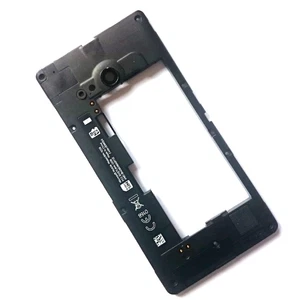 Microsoft Nokia Lumia 735 rear frame chassis+camer glass cover+antenna Genuine - Picture 1 of 2