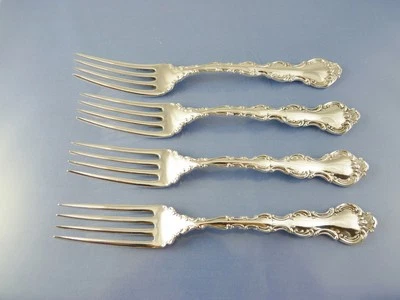 JUEGO DE 4 HORQUILLAS DE ALMUERZO LOUIS DE FRANCE POR REGENCY PLATE BIRKS Foto 1 de 4