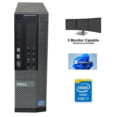 Dell OptiPlex 7010 SSF Desktop Computer Core i7 32GB Ram 1TB SSD WiFi Windows 11 - Image 1 of 4