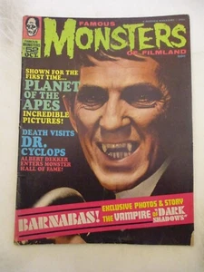 Dark Shadows, Jonathan Frid - Famous Monsters of Filmland Magazine 1969 - Picture 1 of 6