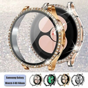 US For Samsung Galaxy Watch 4 5 6 7 Bling Case Screen Protector Protective Cover - Picture 1 of 14