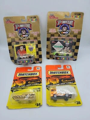 Lot of 4 Vintage Mini Cars "Toy u Rs Nascar 1998, Matchbox" - Image 1 of 4