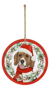 Beagle ornamento cane festivo vacanze festivo - Foto 1 di 1