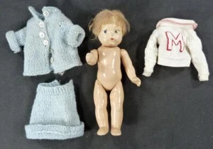 Vintage années 40 ? Poupée Vogue bambins ou ginnie composition 7,5 pouces - Photo 1/7