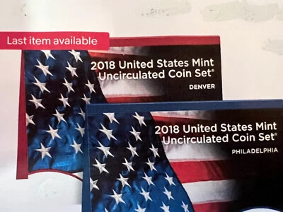 2018 P and D UNITED STATES MINT UNCIRCULATED  20 COIN SET. - Image 1 of 4