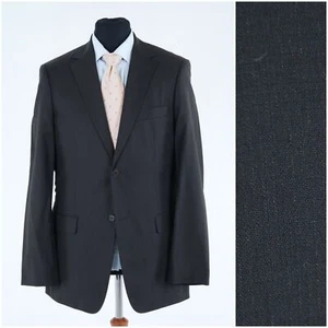 Mens Black Striped Sport Coat 40L US Size SARAR Wool Blazer Jacket - Picture 1 of 13