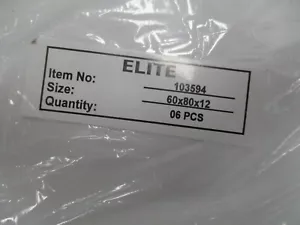1 new premium queen size white fitted sheet 180tc percale 60 x 80x12 deep pocket - Picture 1 of 2