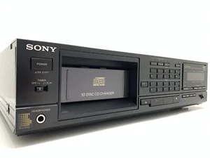 SONY CDP C10 Compact Disc 10 CD Changer + Remote Vintage 1986 WORK Good Look - Picture 1 of 16