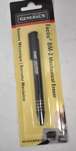 Generals Factis BM-2 Mechanical Eraser Tool Latex Free BM2-BP Pen Style Black - Picture 1 of 5