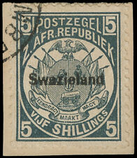 Swaziland Scott 7 Gibbons 8 Used Stamp with Holcombe certificate 