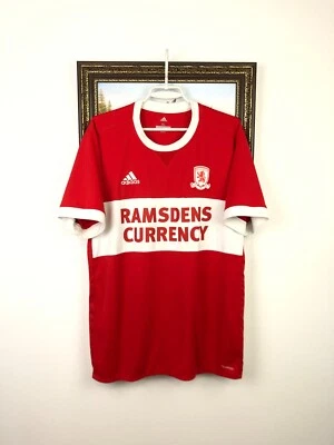 Middlesbrough Home football shirt 2017 Adidas Soccer Jersey Mens Rare Size XL - Image 1 of 4