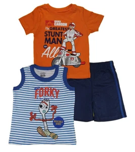 Toy Story 4 Toddler Boys Stunt Man 3pc Short Set Size 2T 3T 4T - Picture 1 of 4