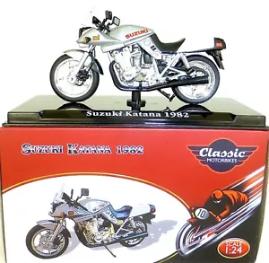 Suzuki Katana 1982 Motorrad Classic Atlas 4658122 NEU 1:24 OVP HV2 µ * - Bild 1 von 6