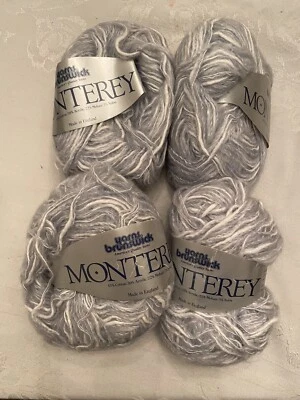 Vtg Lot 4 NWT BRUNSWICK MONTEREY Silver Gray Mohair Blend 50 g  2605 Lot 53 - Image 1 of 4